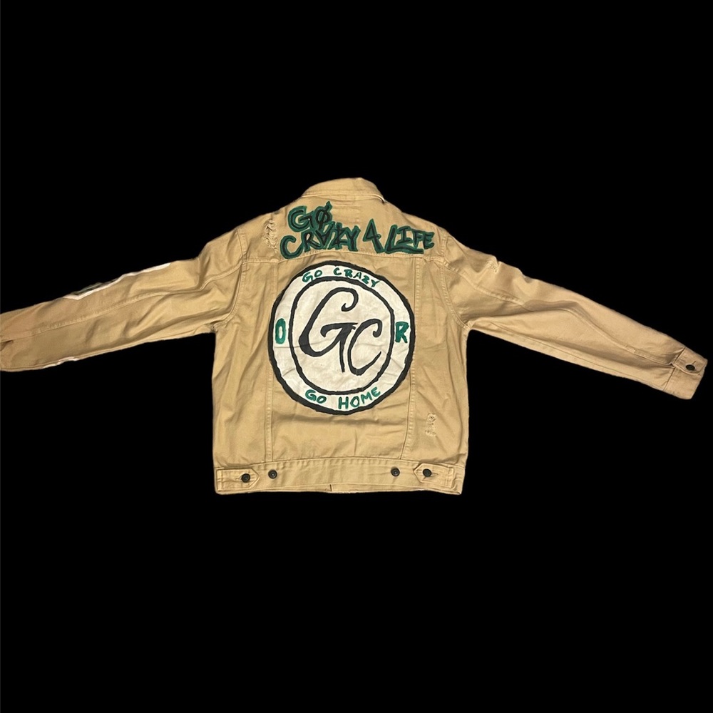 CUSTOM DENIM JACKET HAND PAINTED